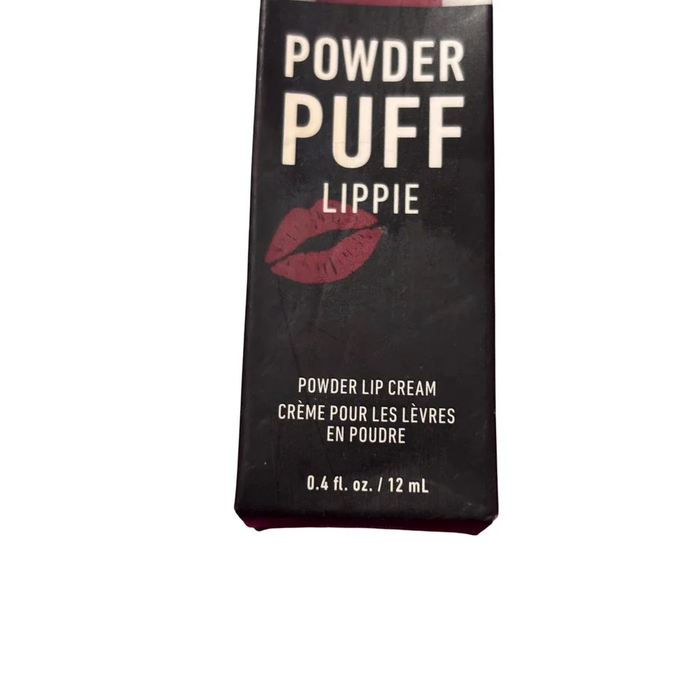NYX Powder Puff Lippie PPL12 Prank Call 12mL Burgundy Matte Lip Cream Glam Retro